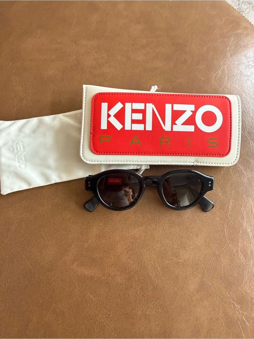 Kenzo Boke Flower Black Round Sunglasses. Authentic!